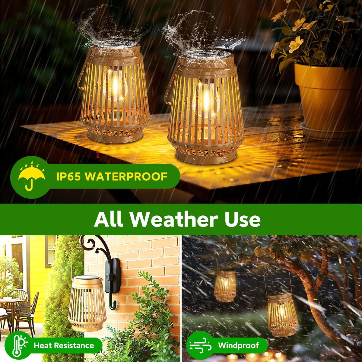 KELME two-pack outdoor lanterns provide versatile lighting for spaces