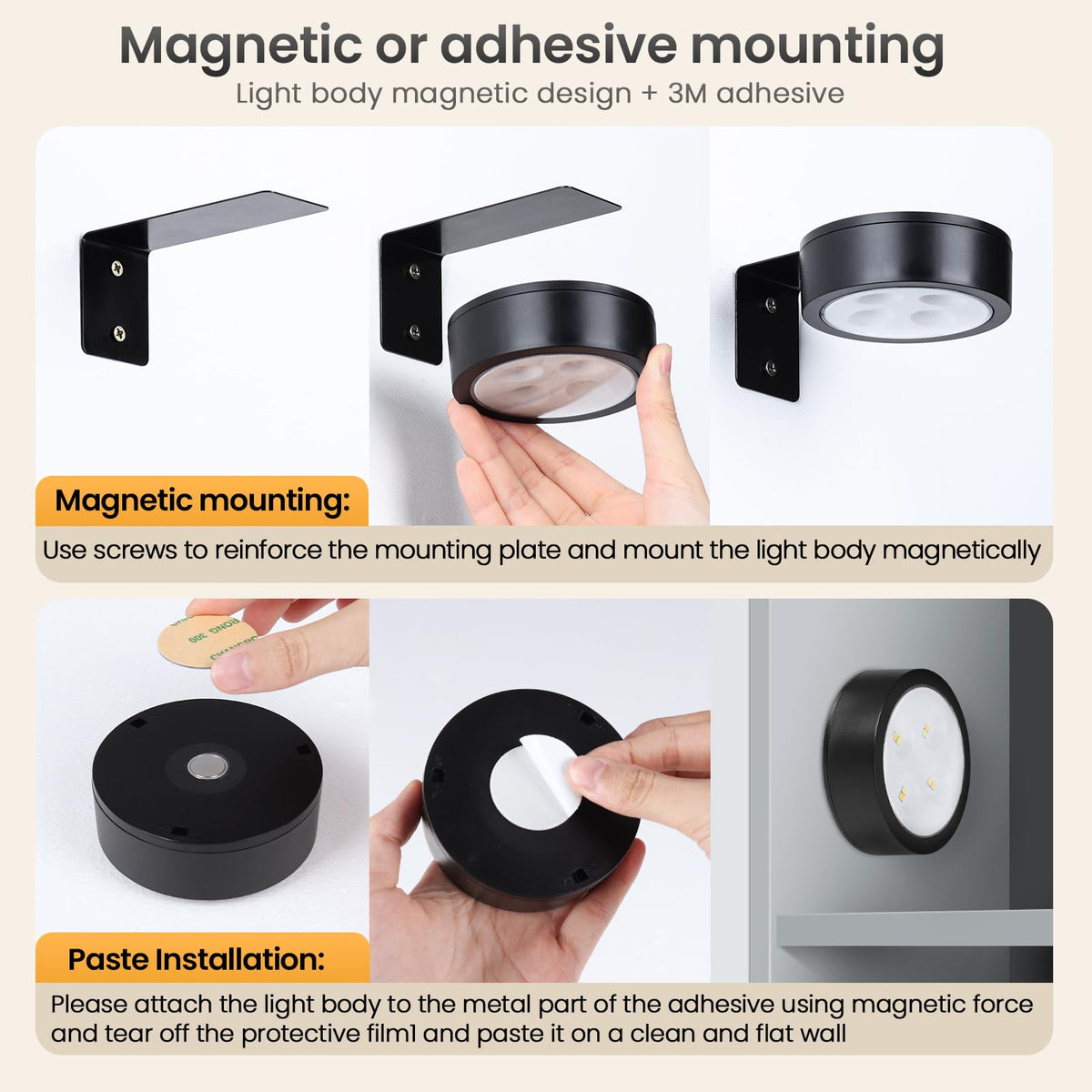 KELUOLY 3M adhesive makes cabinet or closet installations simple.
