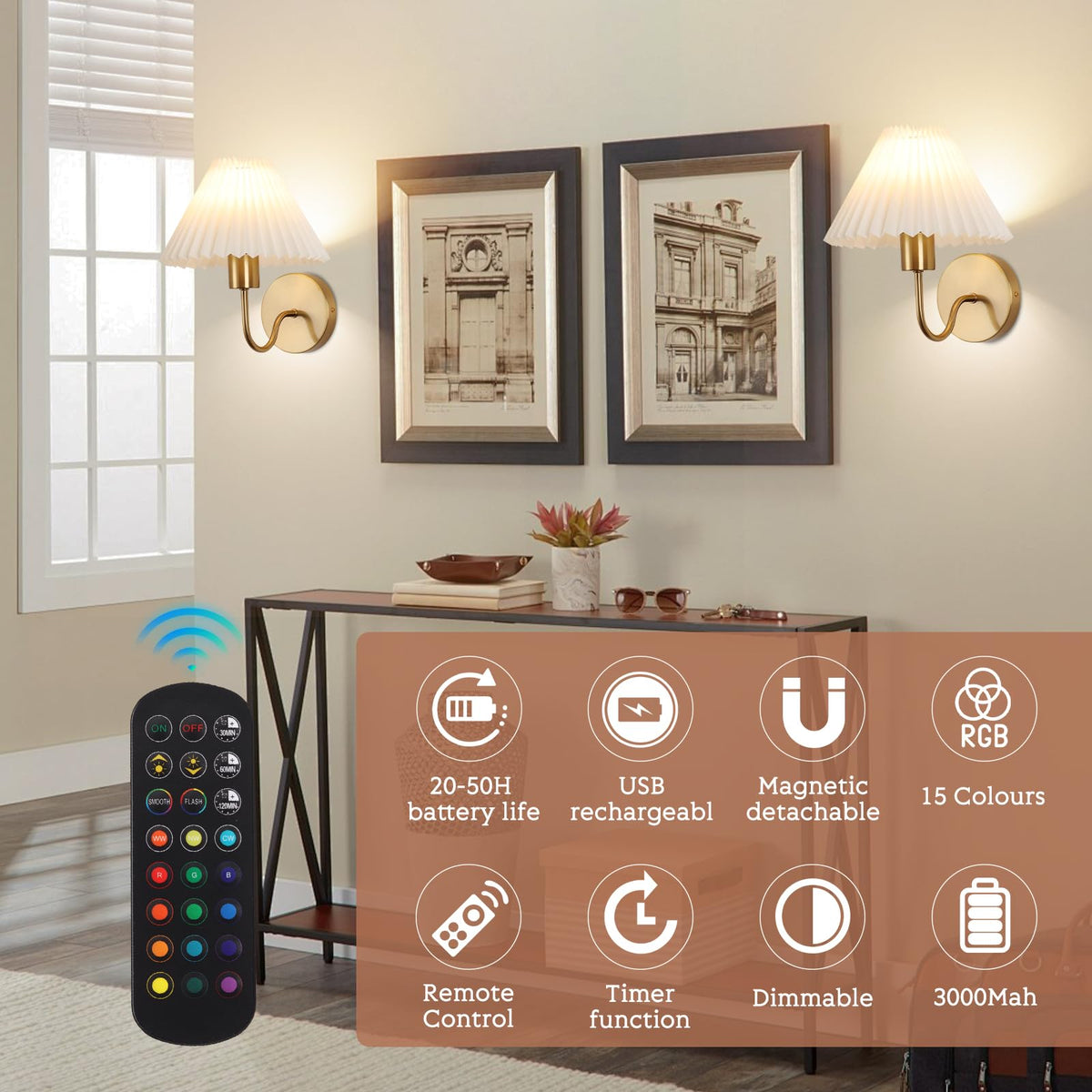 KELUOLY bedroom wall sconce provides cozy mood lighting