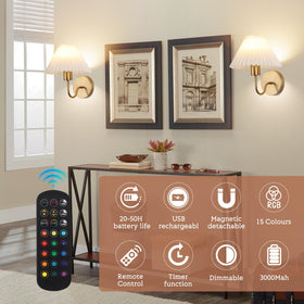 KELUOLY bedroom wall sconce provides cozy mood lighting