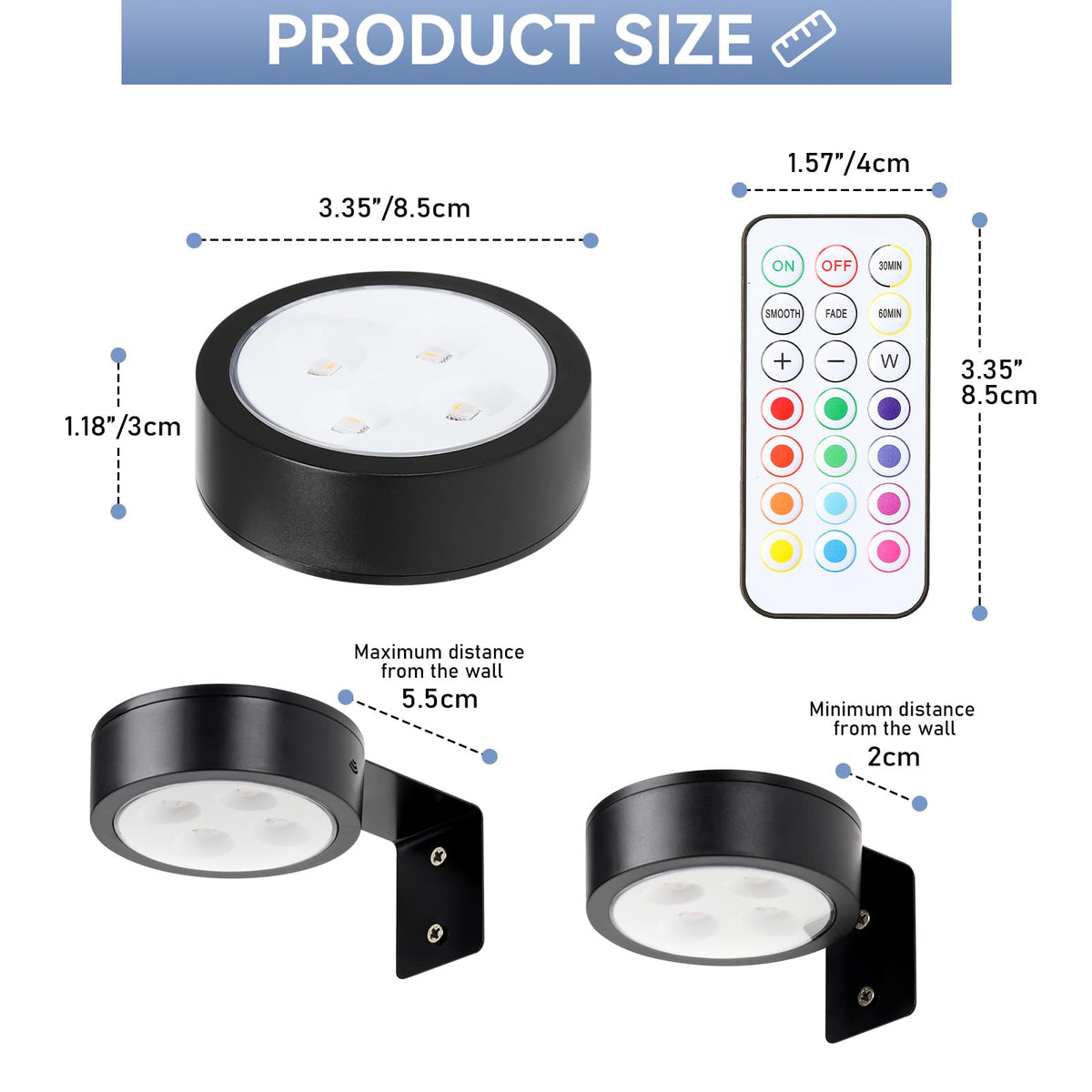 KELUOLY dimmable brightness levels for accurate art highlighting