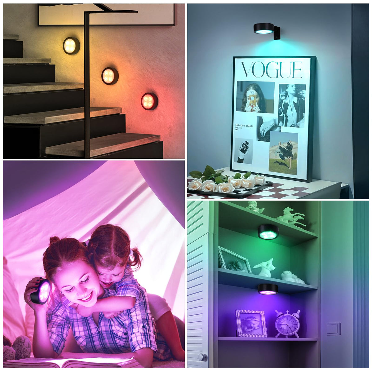 KELUOLY remote control enables color, brightness and mode changes