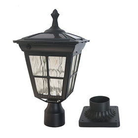 Kemeco ST4311AQ LED cast aluminum post light in black for durable outdoor illumination