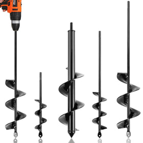 KENDO auger 1-6x8-67 inch drills deeply into soil for bulb planting