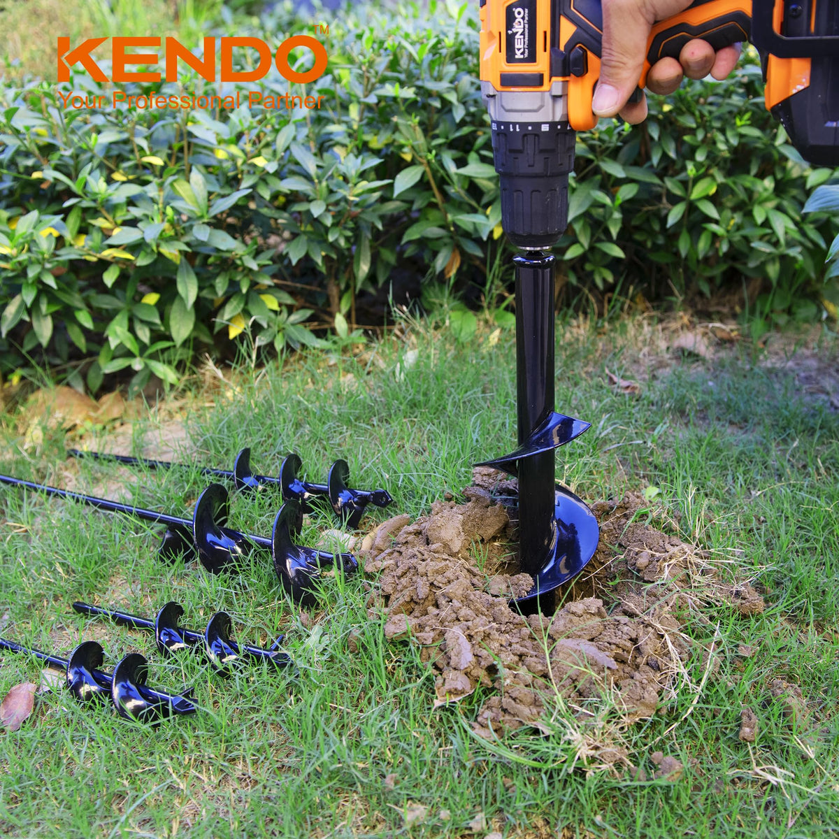 KENDO auger compact-storage design helps you keep tools ready