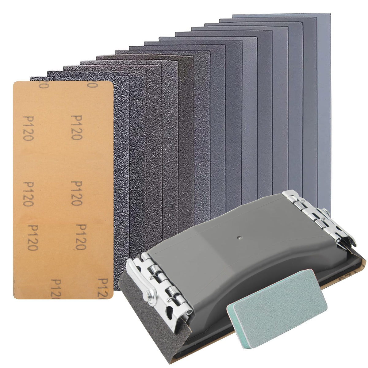 Kendo 44pcs sandpaper kit packaging showcases durability and value for DIY projects