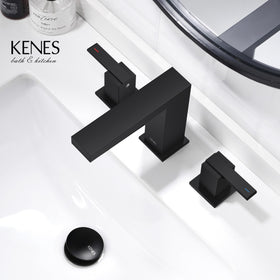 KENES bathroom vanity faucet complements contemporary decor with practical functionality.