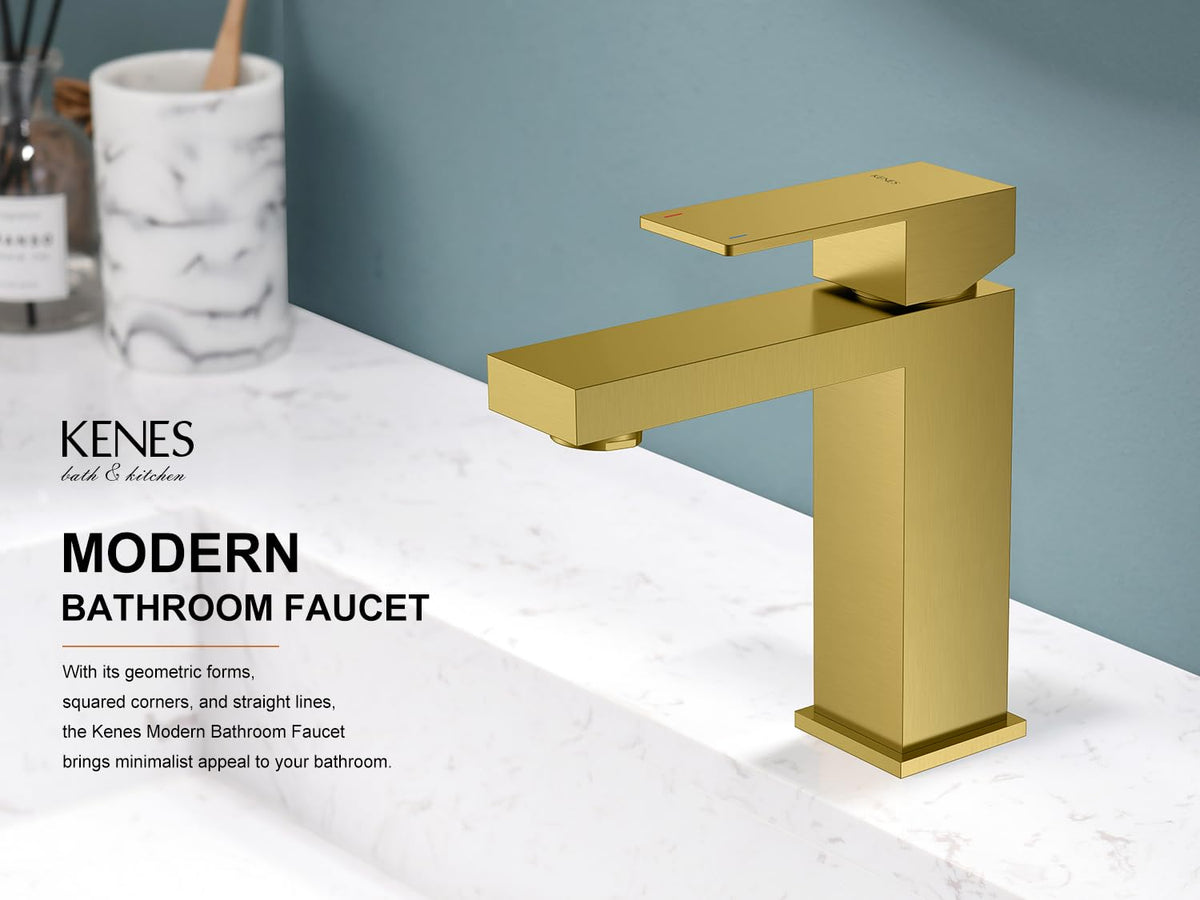 KENES LJ-9031-4 single-handle control enables quick temperature adjustment.