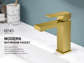 KENES LJ-9031-4 single-handle control enables quick temperature adjustment.