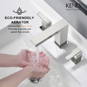 KENES KE-9050-P 8-inch wide spread installation for modern baths
