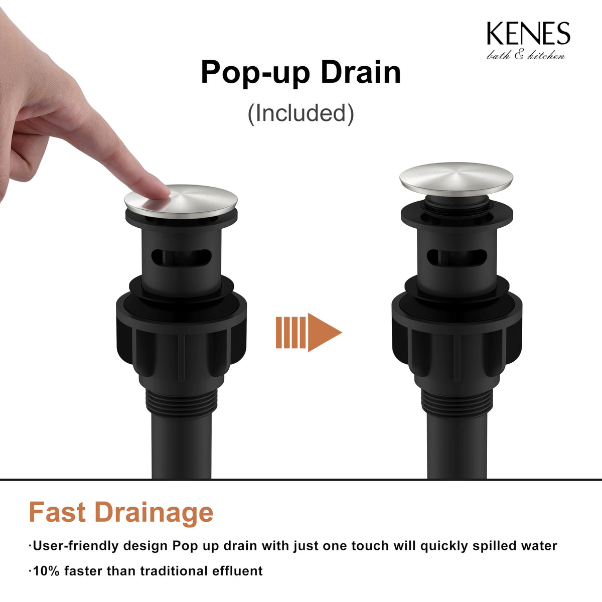 KENES KE-9050-P aerated flow illustration for daily tasks