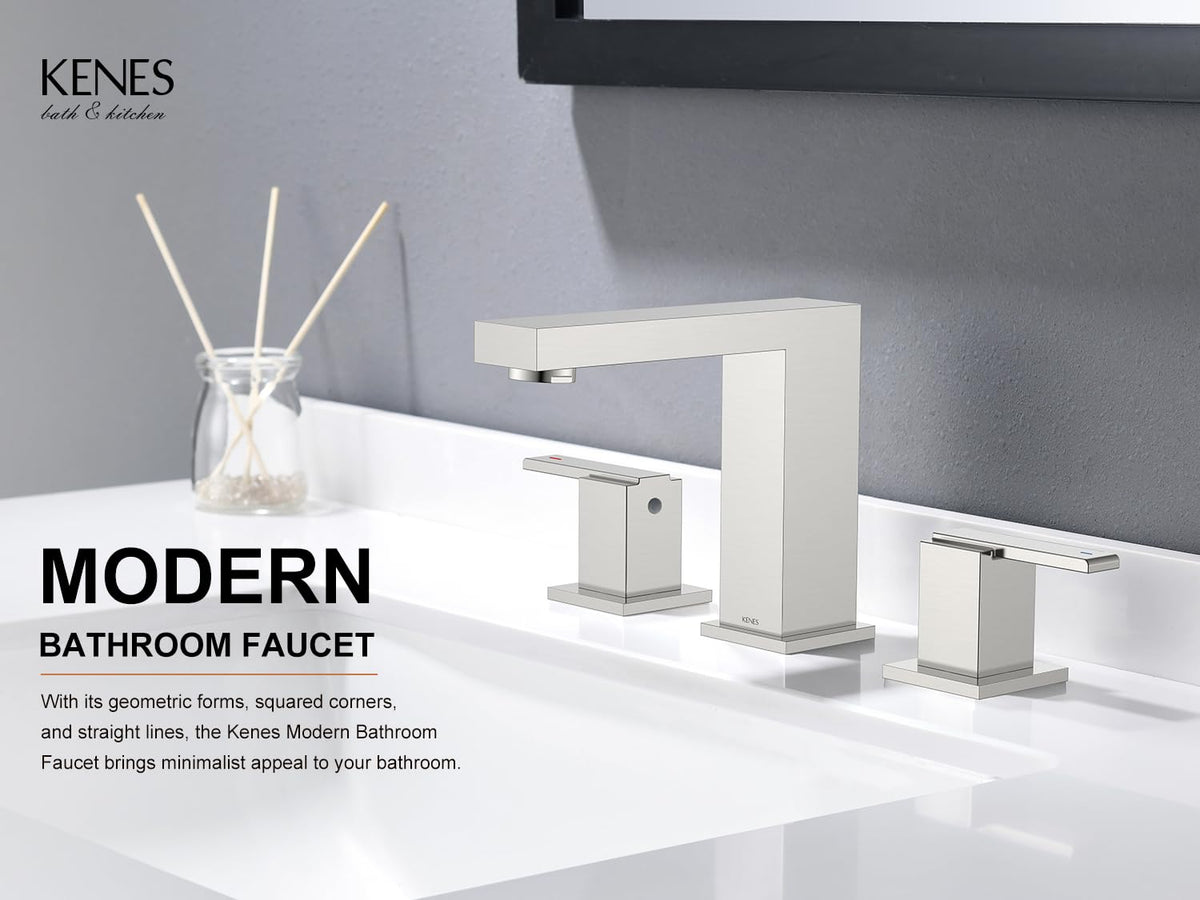 KENES KE-9050-P two-handle closeup shows smooth lever control