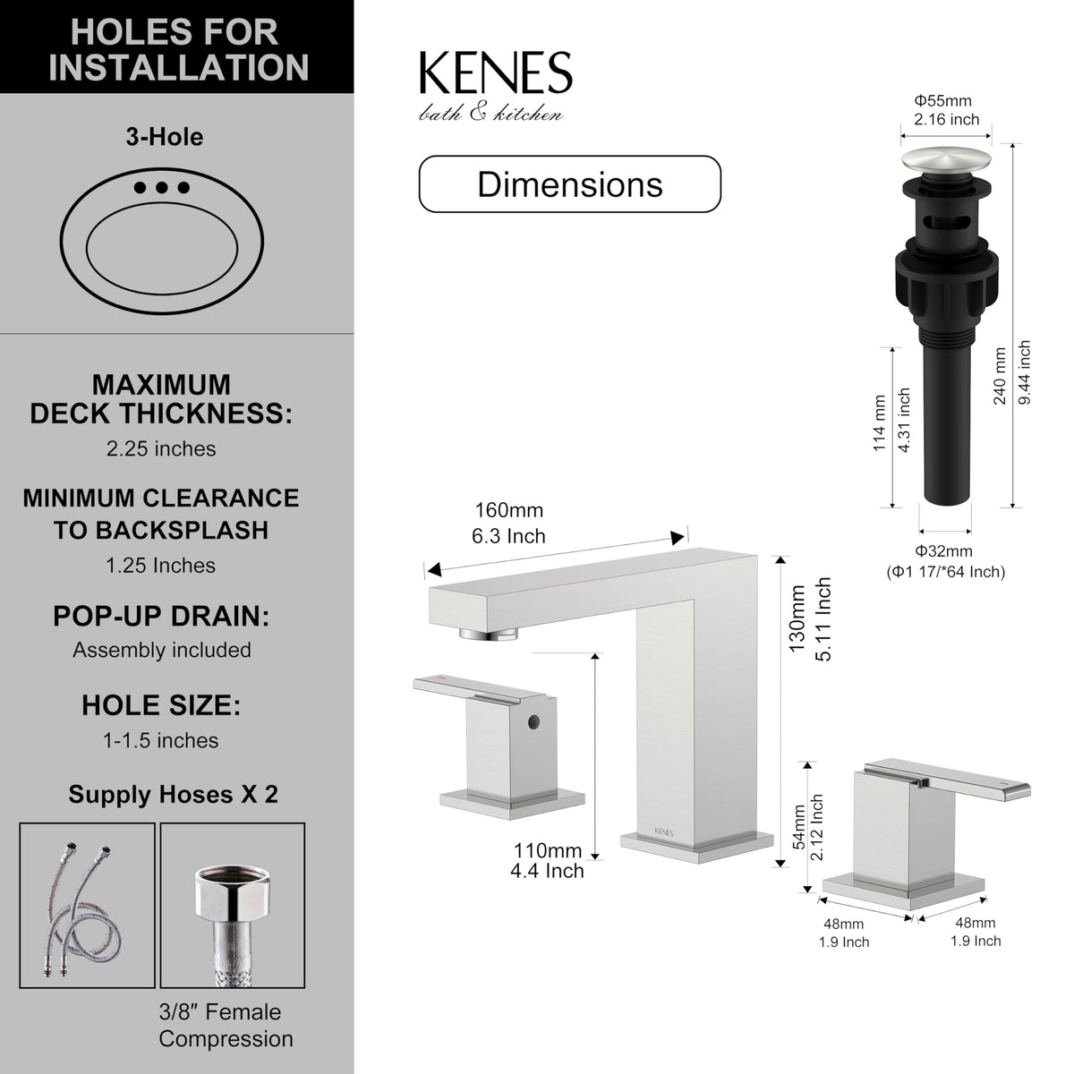 KENES KE-9050-P lead-free certification close-up