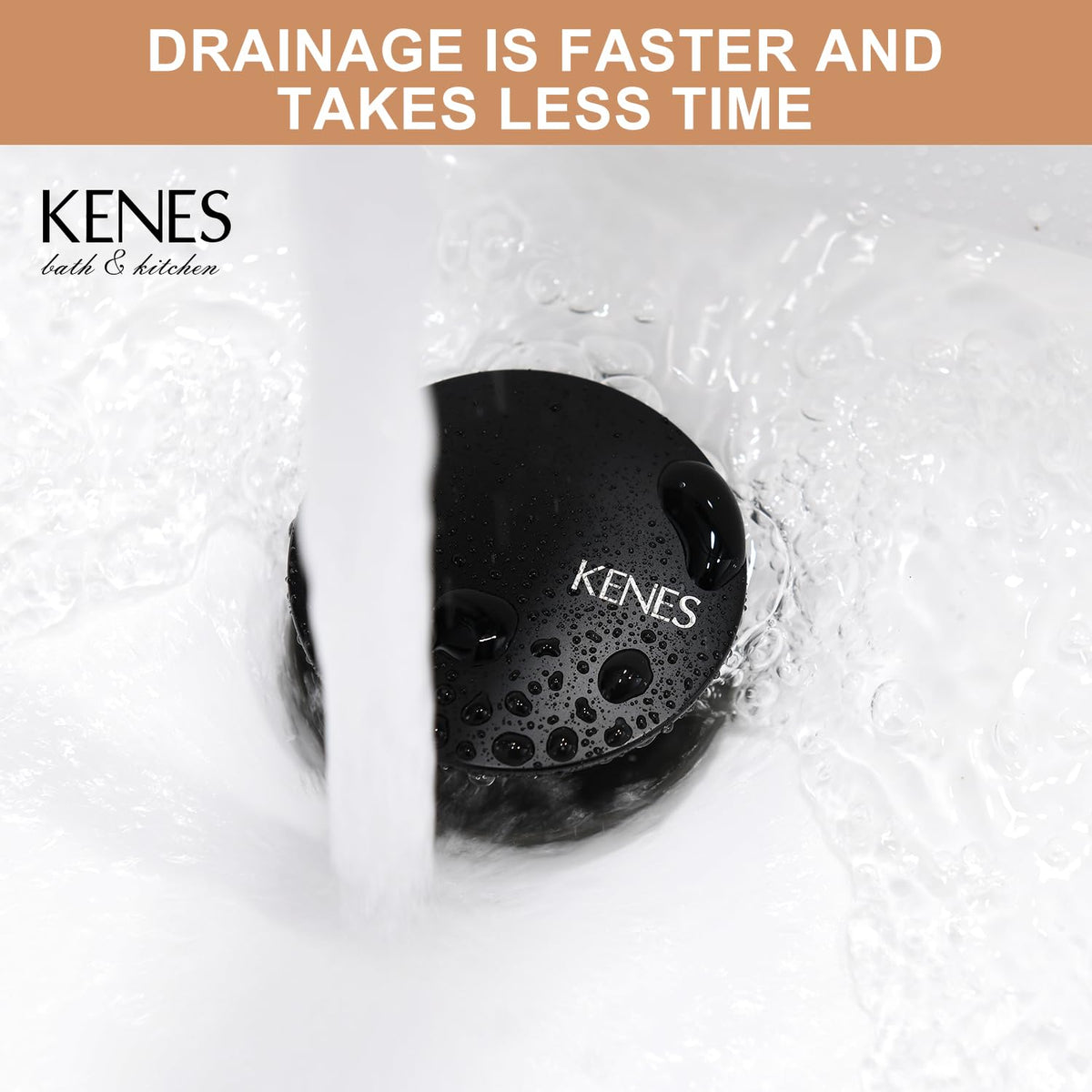 KENES KE-P300A-2 easy install close-up, hand-tightened nuts for tool-free setup.