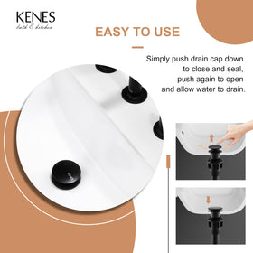 KENES KE-P300A-2 materials close-up, stainless steel and ABS blend for durability.