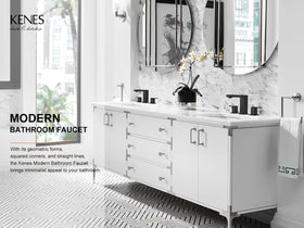 KENES KE9050-2P two-handle close-up shows smooth lever control.