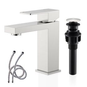 KENES LJ-9031 single-handle faucet in brushed nickel offers precise water control.