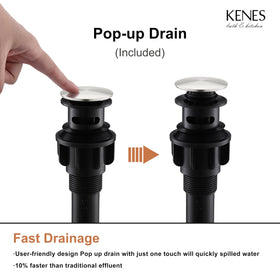 KENES LJ-9031 vanity faucet with easy daily water control.