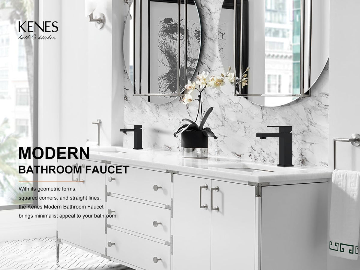 KENES LJ-9031-2 lever close-up shows smooth water control.