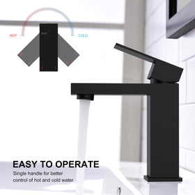 KENES faucet water flow close-up highlights 4.5 L/min performance.
