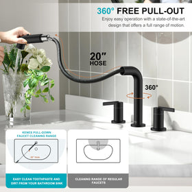 KENES upper water spray gargle feature ready for easy rinsing.