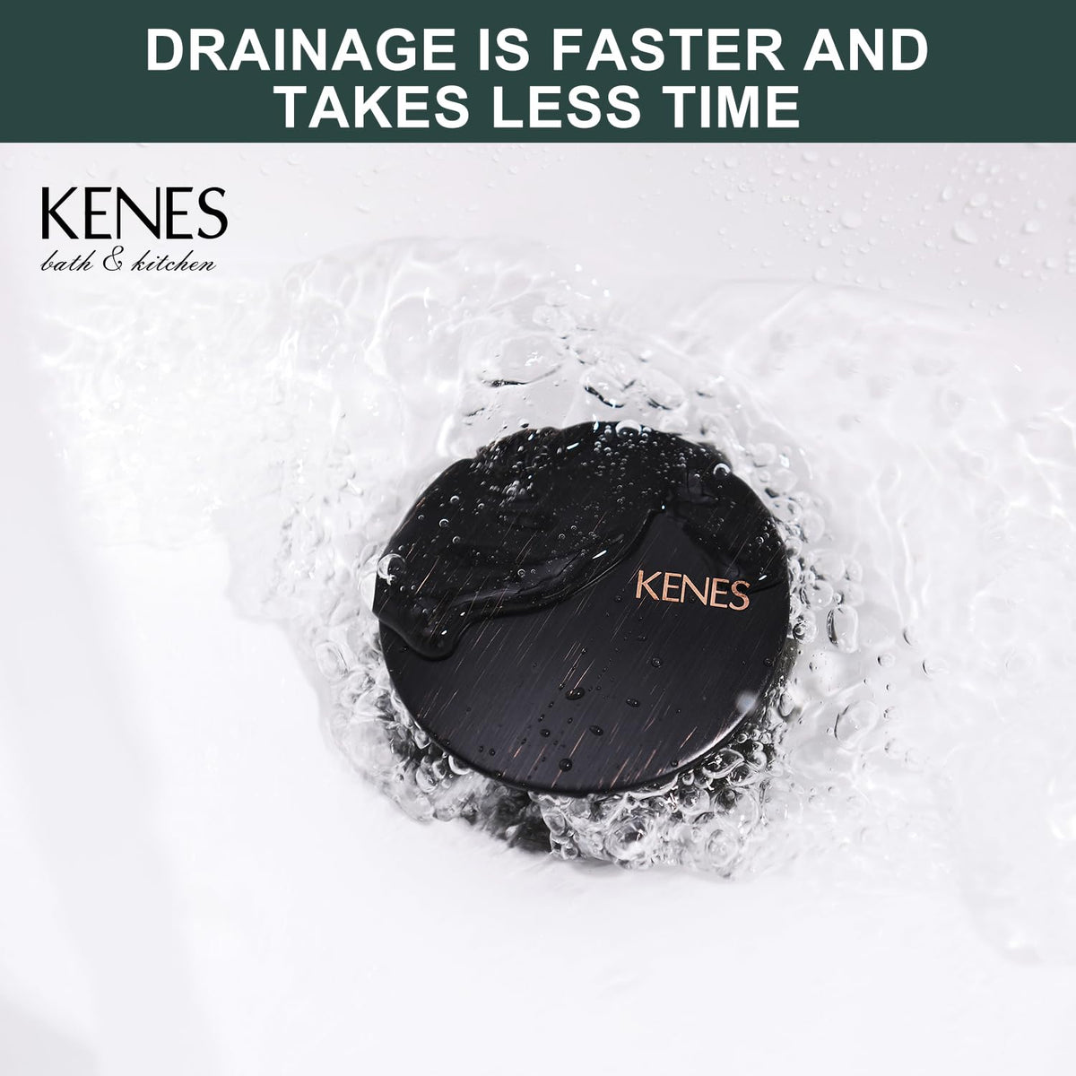 KENES oil rubbed bronze finish close-up highlighting elegant style.