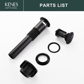 KENES pop-up drain drains quickly 10% faster than traditional plugs.