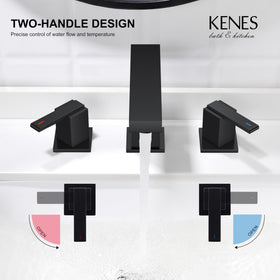 KENES pop-up drain included for convenient sink operation.