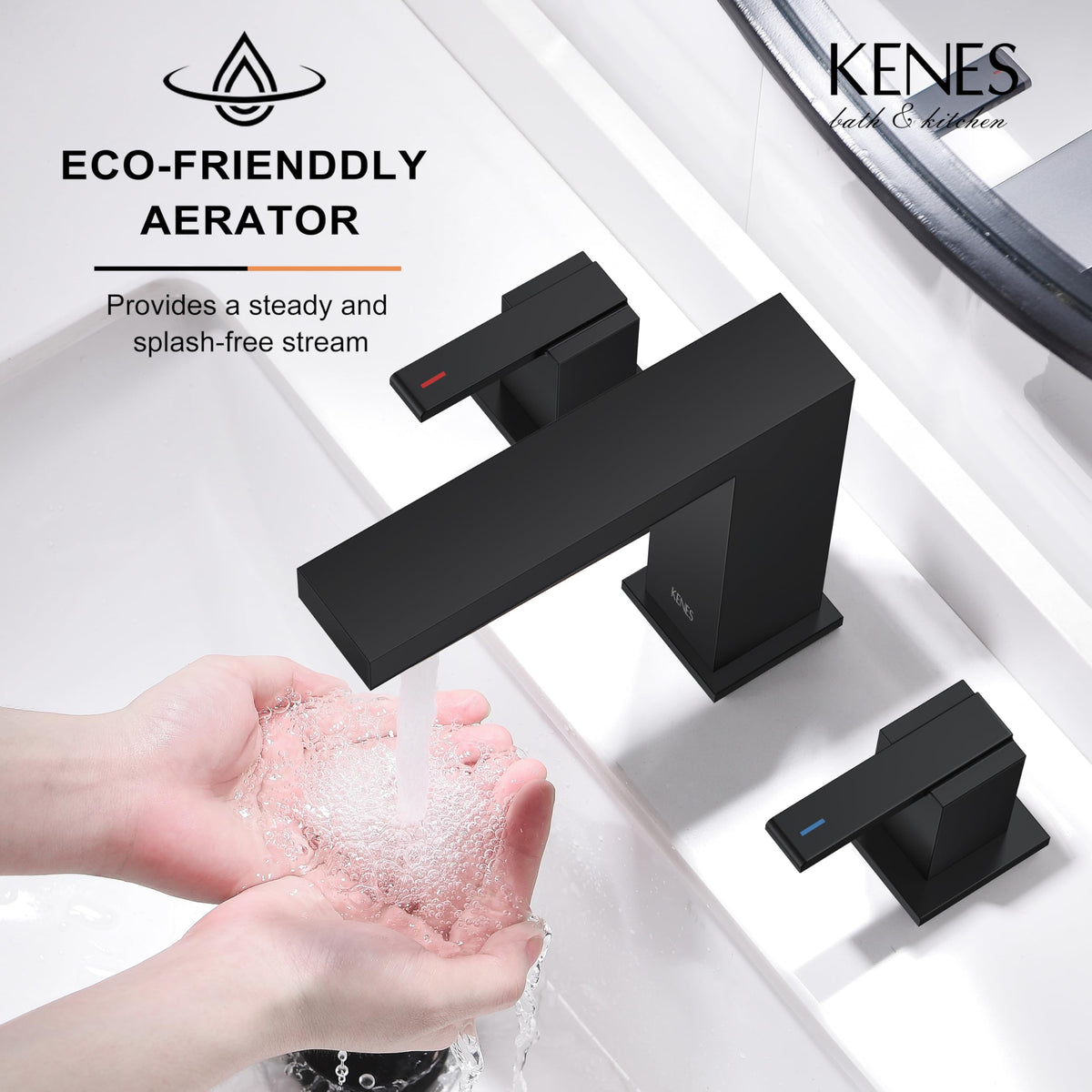 KENES quick-install two-head connection enables DIY setup in minutes.