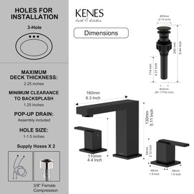 KENES supply lines include durable 304 stainless steel components.