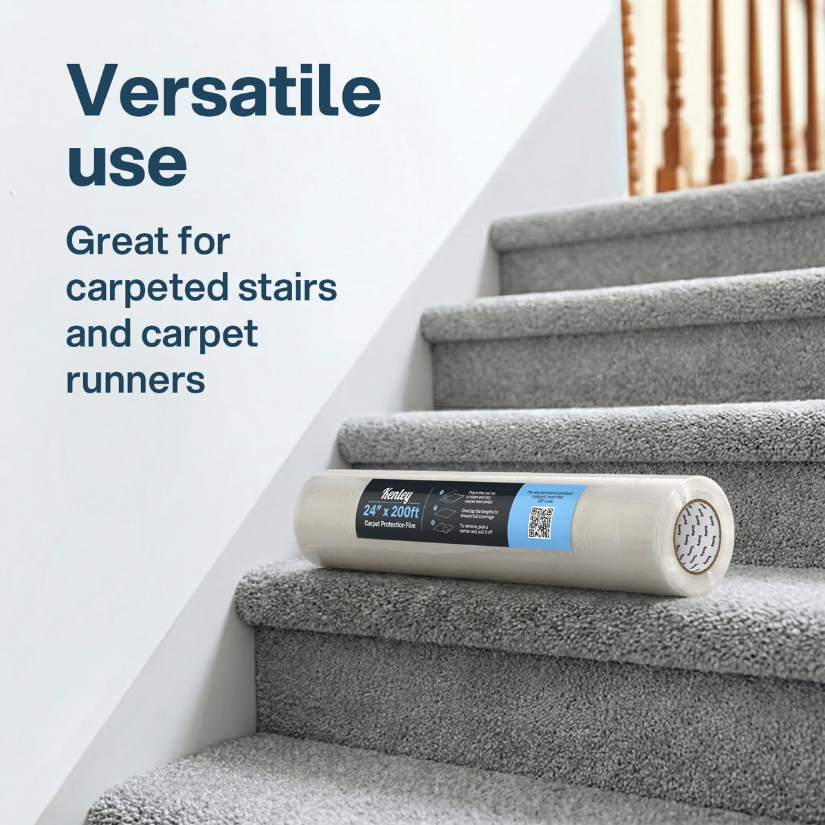 Kenley carpet protector film lightweight and waterproof for up to 30 days