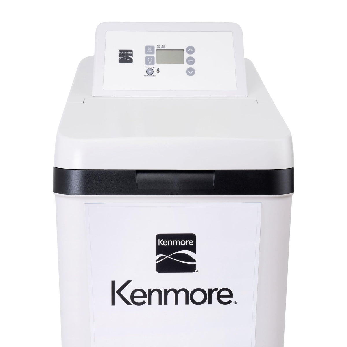 Kenmore 350 water softener exterior showing compact design for tight spaces.