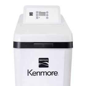 Kenmore 350 water softener exterior showing compact design for tight spaces.