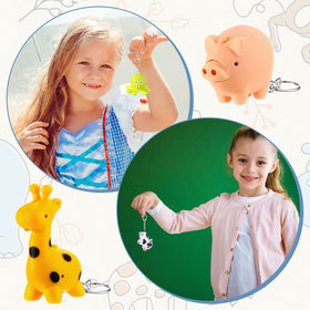 Kenning giraffe flashlight keychain showcases a playful style with practical illumination
