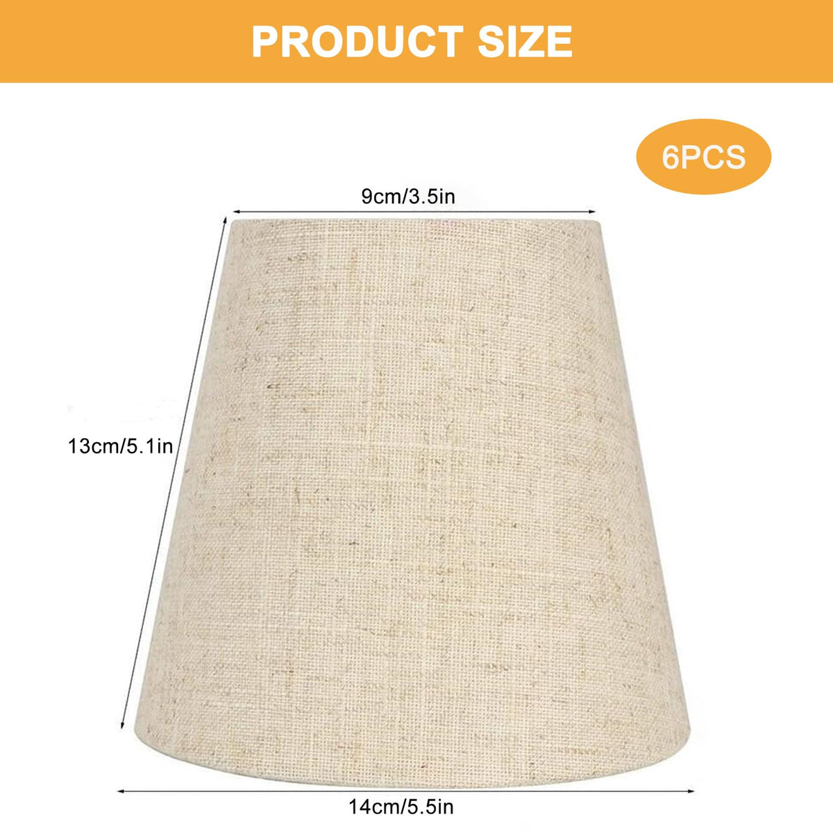 Kenqulio mini linen shade adds warm glow to chandeliers
