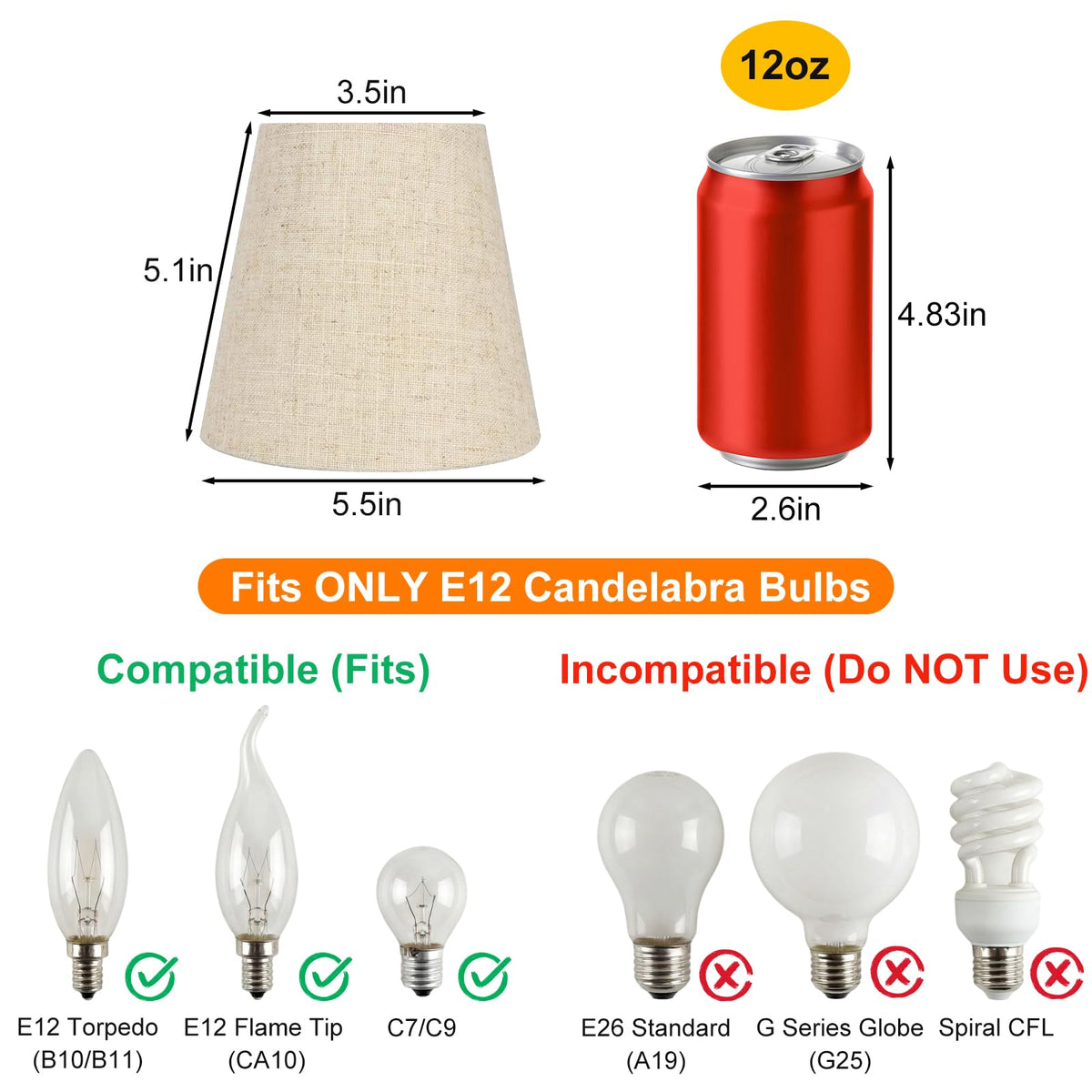 Kenqulio six-pack lamp shades enhance living room style with soft diffusion