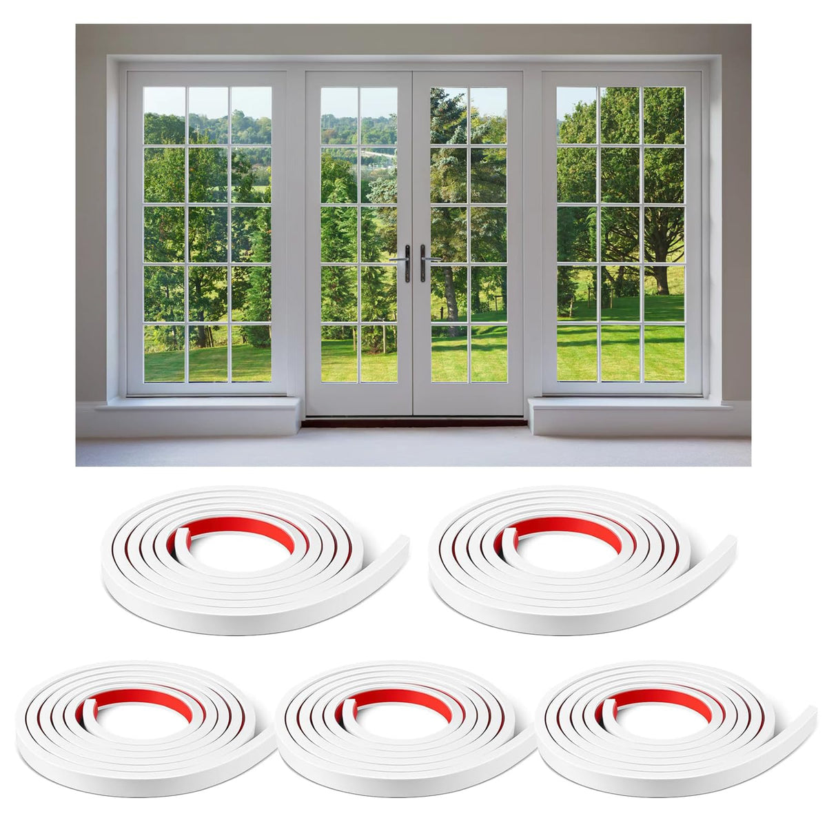 Keoholi window trim grid kit for easy DIY decor on windows.