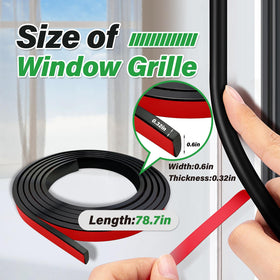 KEOHOLI cuttable window grid length option for customizable decor.