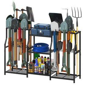 Keomaisyto Garden Tool Organizer with a three-sided structure for versatile storage.