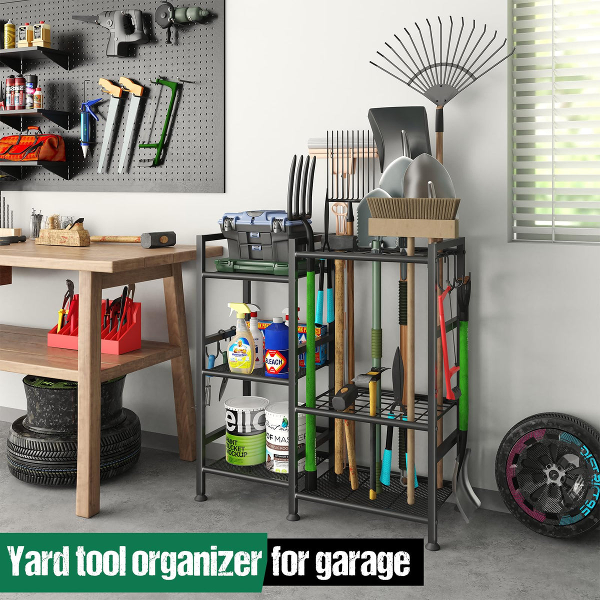 Keomaisyto heavy-duty steel construction delivers durable support for frequent use.