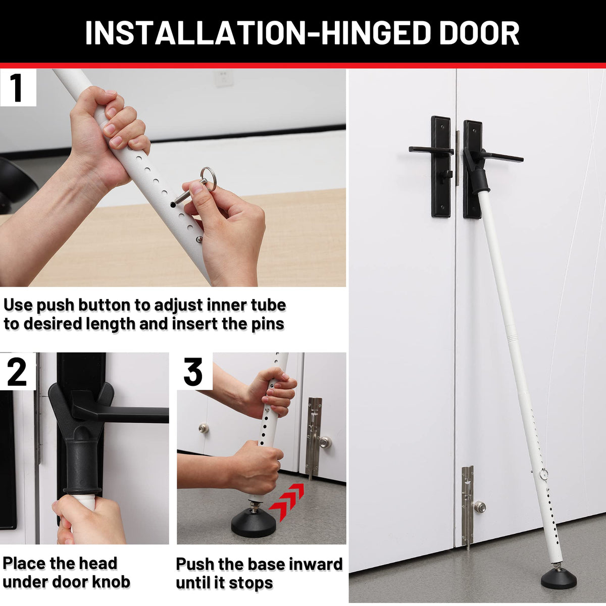 Keplrend 2-pack door stoppers for apartment use