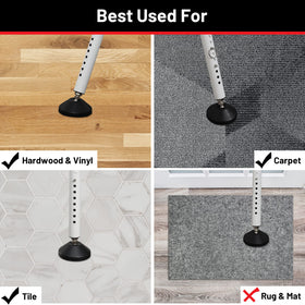 Keplrend 2-pack door stoppers in a hotel room setup