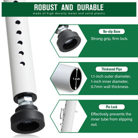 Keplrend telescoping adjustable-bar extended to fit 50 inches.