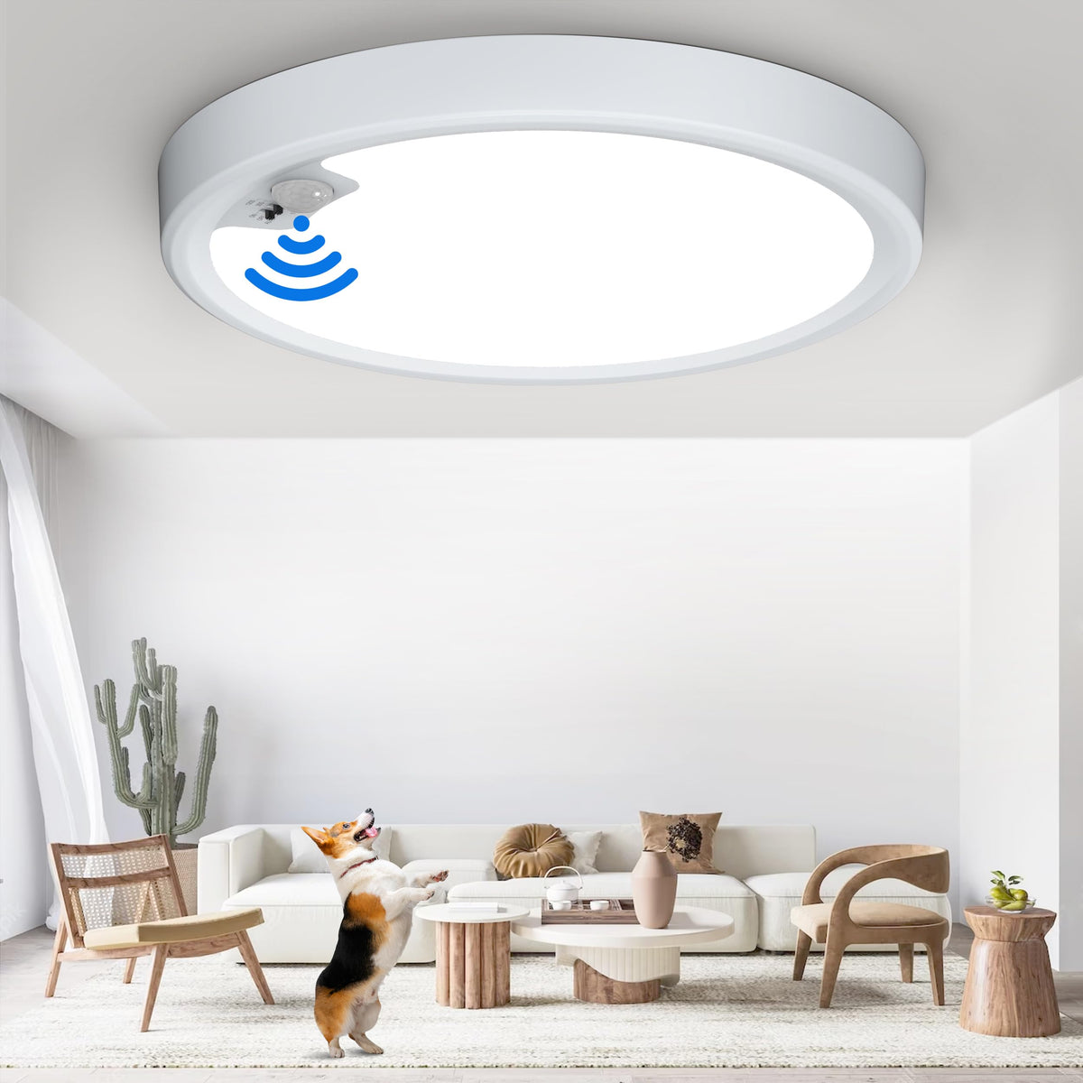 KEPLUG motion-activated ceiling light for night-time use