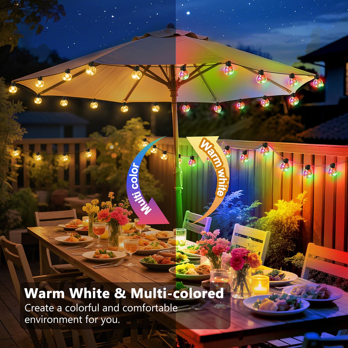 KepStars warm white and multicolor LEDs illuminate flexible spaces
