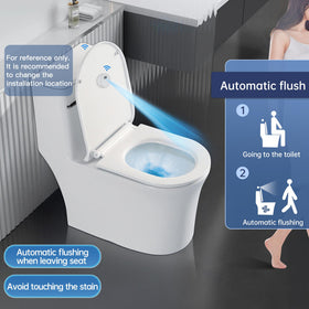 KERDE CN27B touchless flush with 30 cm range, reducing surface contact