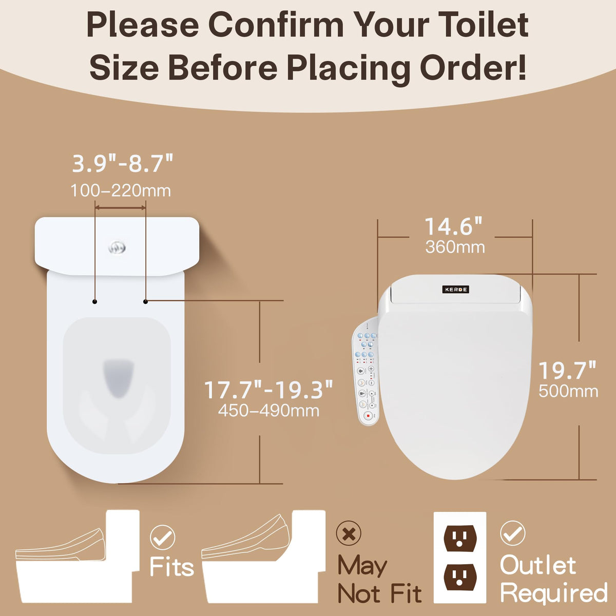KERDE P30B heated seat for comfortable mornings