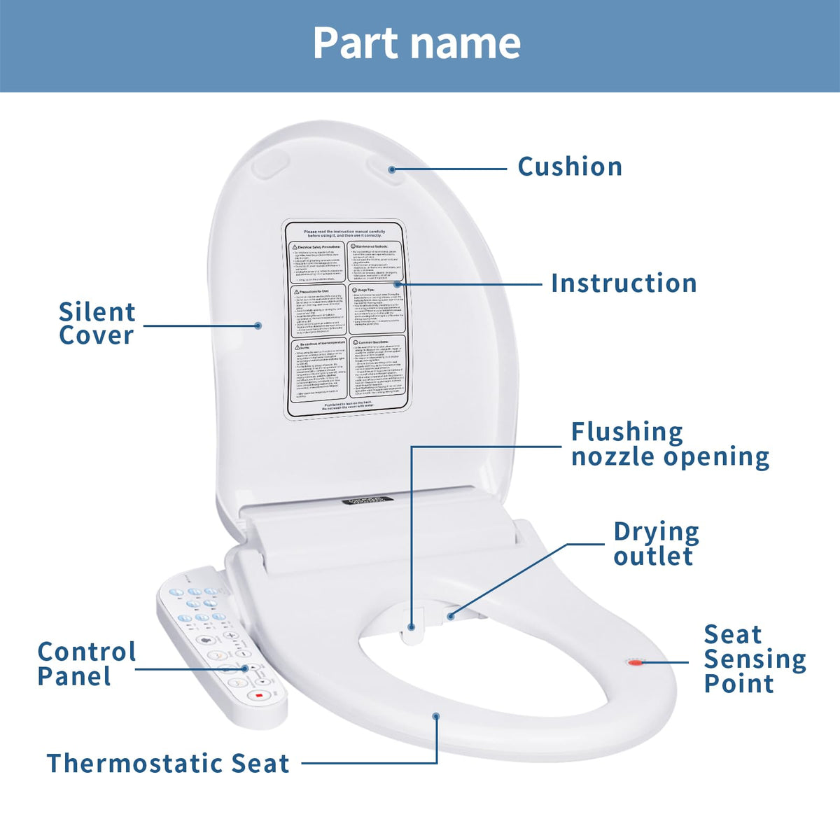 Seat keeps warm during winter for comfortable daily use