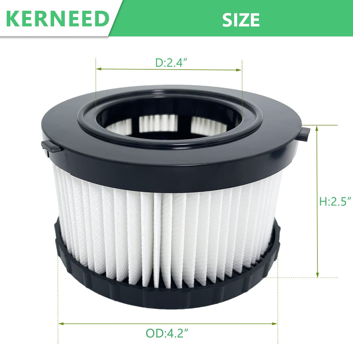 Kerneed DC5151H filter designed for washable reuse.