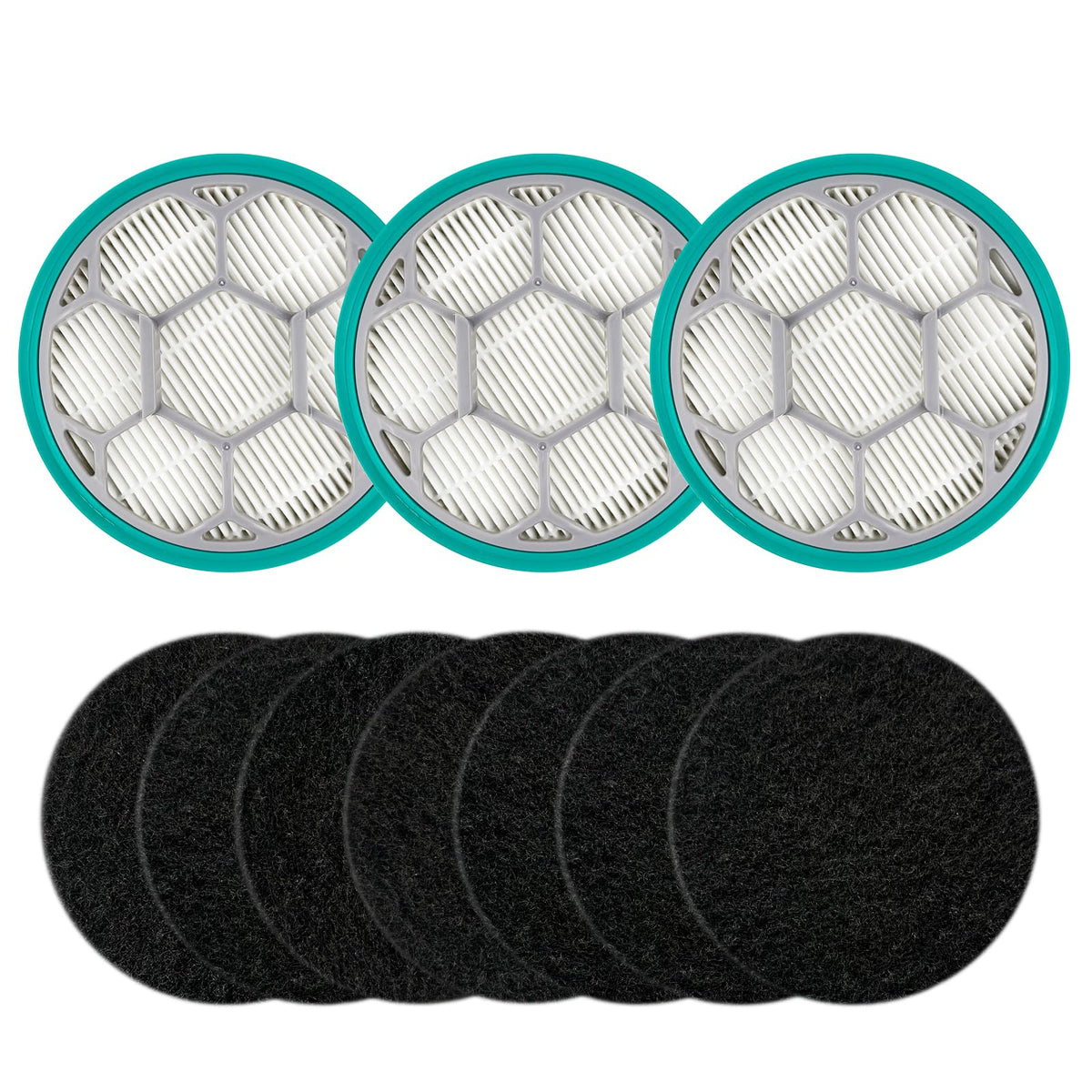 Kerneed P1 Pro HEPA filter 3-pack captures fine particles for cleaner air.